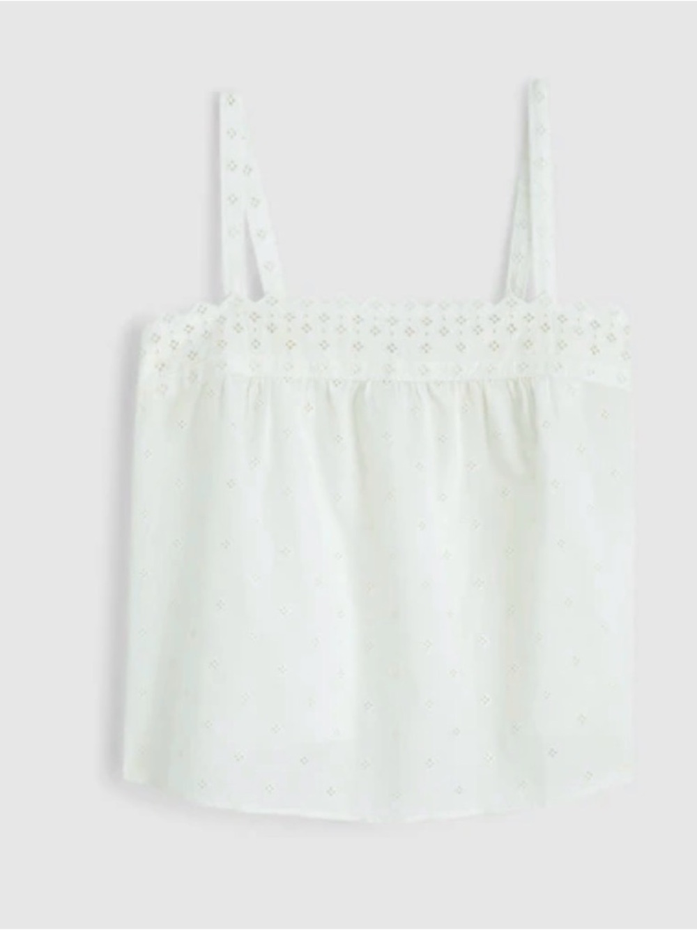 Embroidered Eyelet Tank - Picture 4 of 5